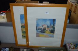 Pair of Framed Coloured Prints - The Bright House
