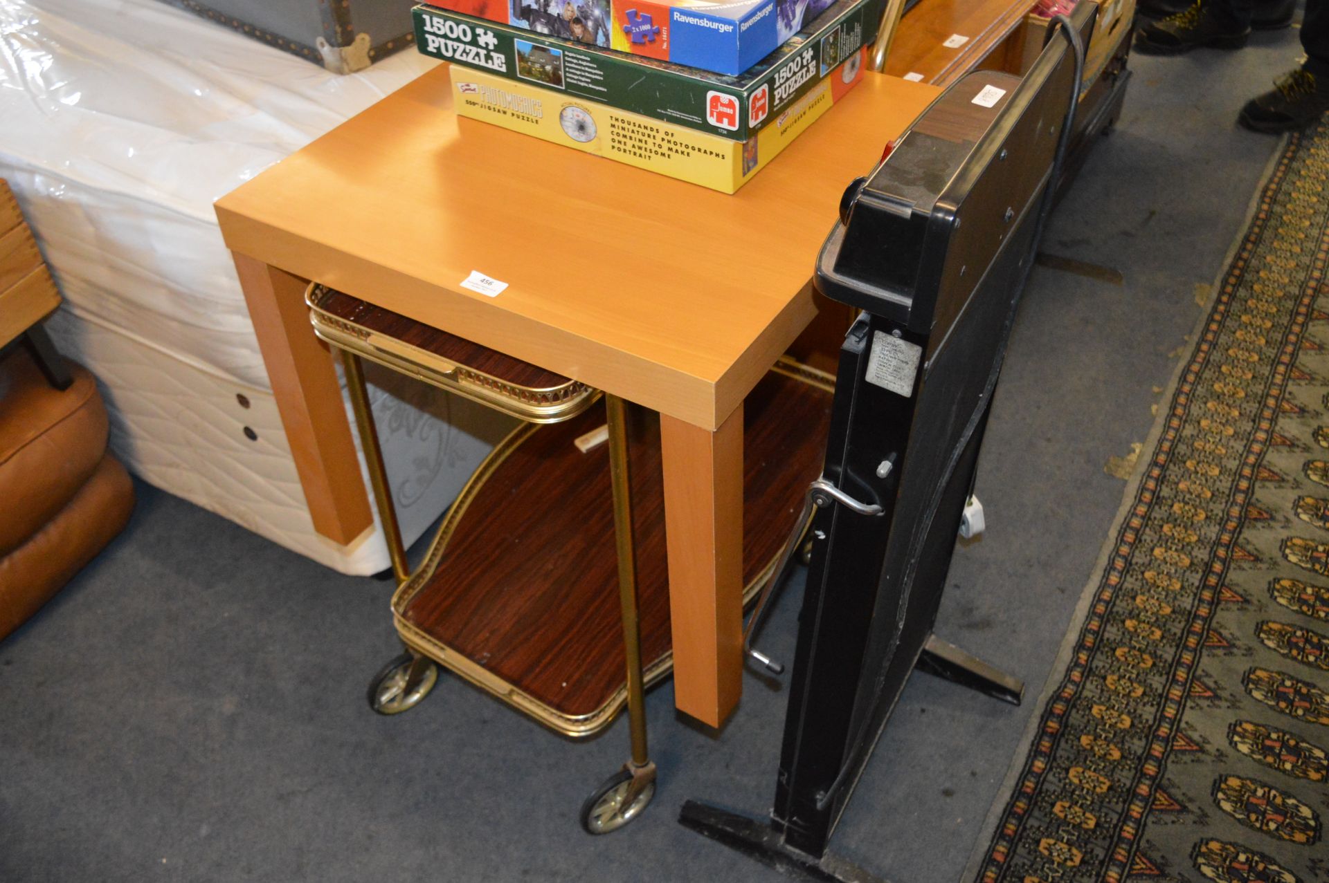 Corby Trouser Press, Beech Side Table and a Servin