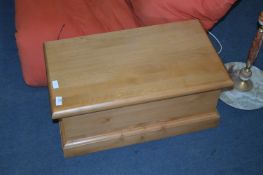 Pine Blanket Box with Lift Up Lid