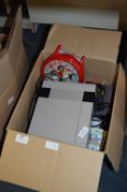Box Containing Nintendo NES and Various Children's