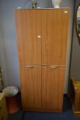 Walnut Effect Two Door Wardrobe