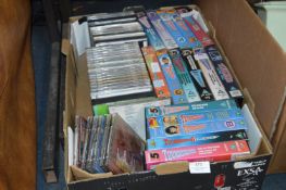 Quantity of CDs and VHS Thunderbirds
