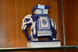 Pottery Elephant Ornament
