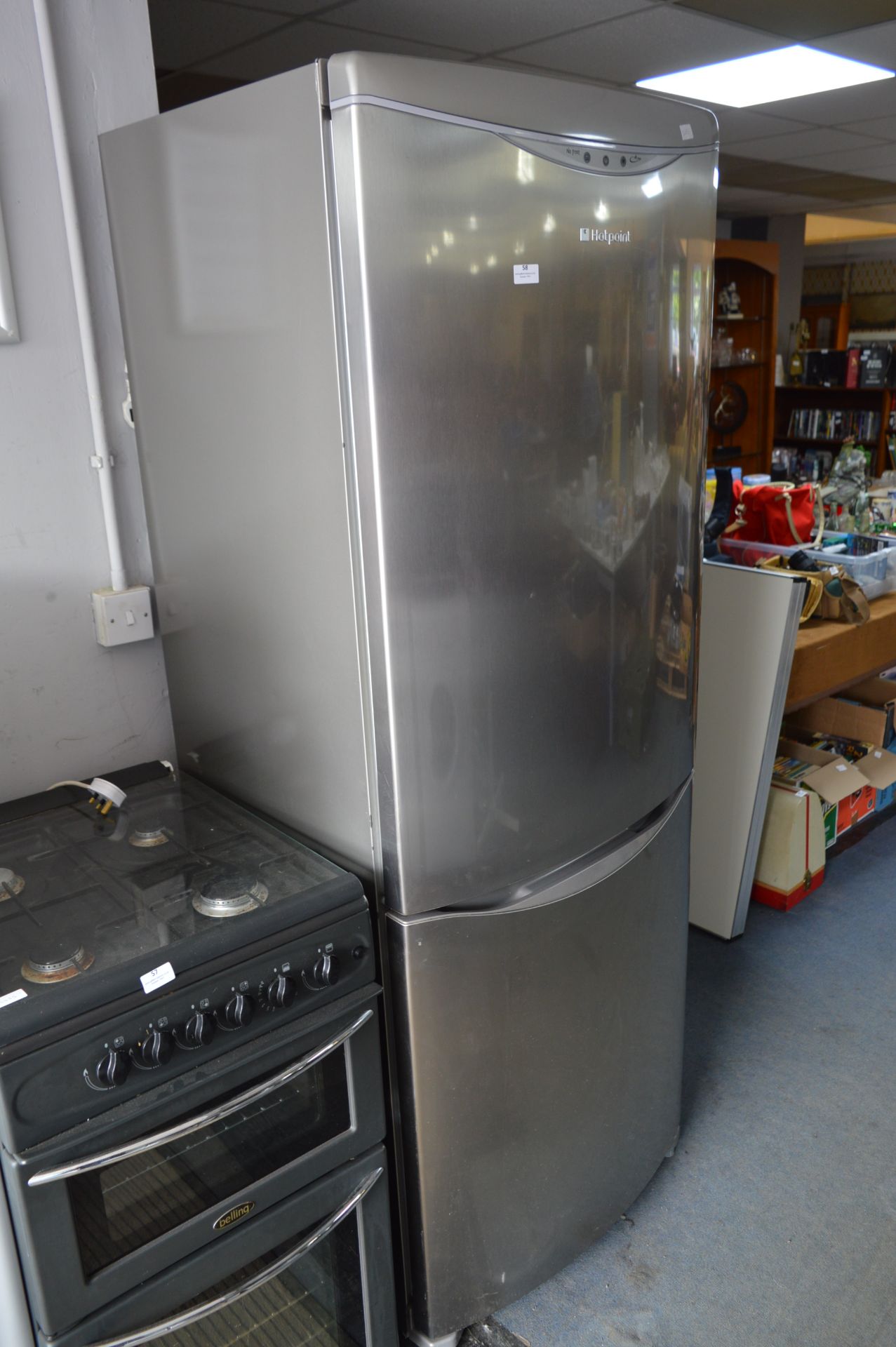 Hotpoint Upright Silver Fridge Freezer