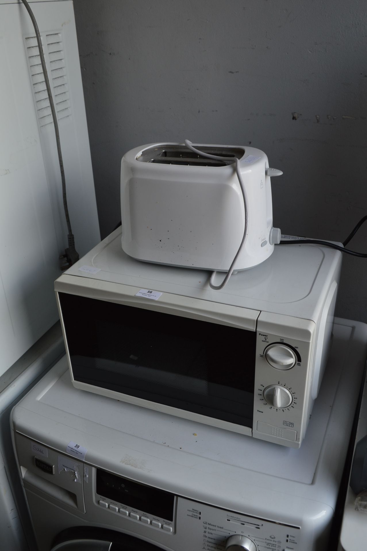 Microwave Oven and a Toaster