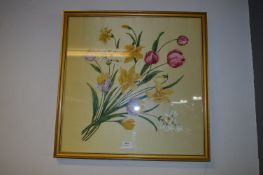 Gilt Framed Painting - Flowers