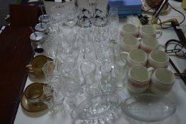 Collection of Drinking Glassware, Mugs and Jars