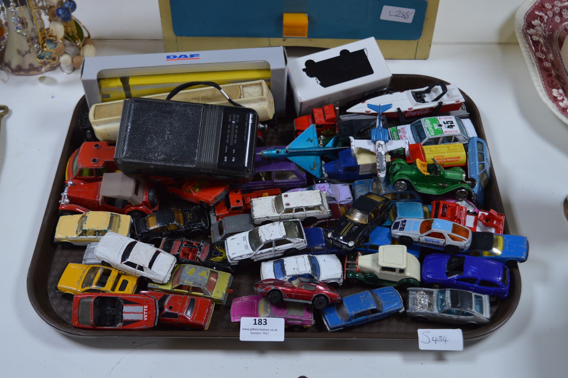 Tray Lot of Matchbox and Other Diecast Vehicles