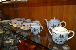 Kutani Hand Painted & Gilt Decorated Tea Set 21 Pi