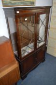 Mahogany Display Cabinet with Astragal Glazed Door