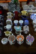 Novelty Teapots, Ringtons Mugs, Jars and Jugs etc.