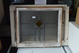 Four Lead Glass Window Panels