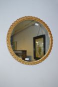 Circular Gilt Framed Wall Mirror
