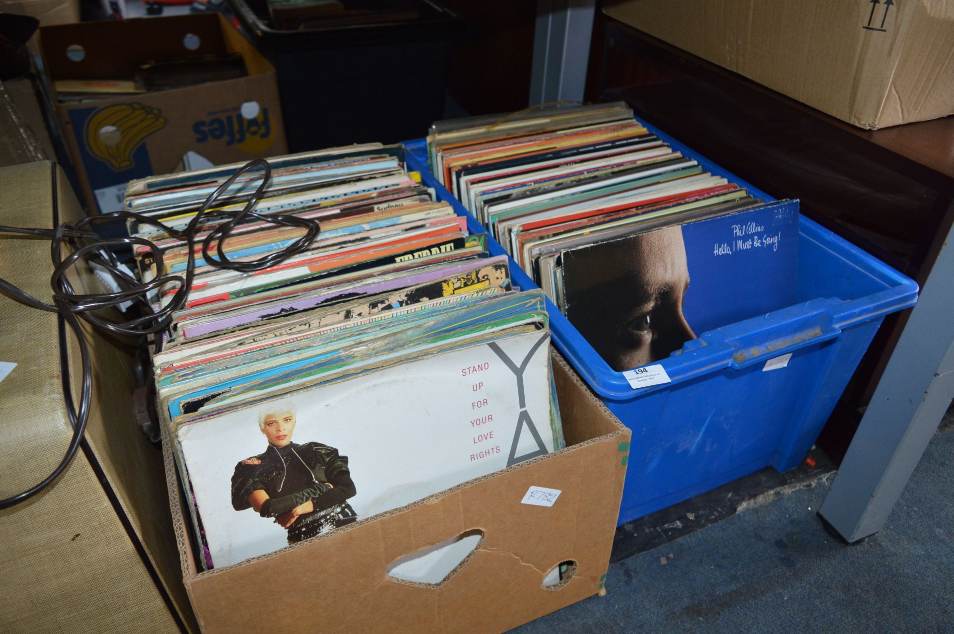 Two Boxes of LP Records