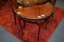 Mahogany Half Round Hall Table