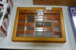 Trinket Display Cabinet with Mirrored Back