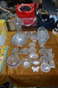 Glassware, Fruit Bowls, Dishes, Vases, Candlestick