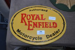 *Cast Metal Wall Sign - Royal Enfield