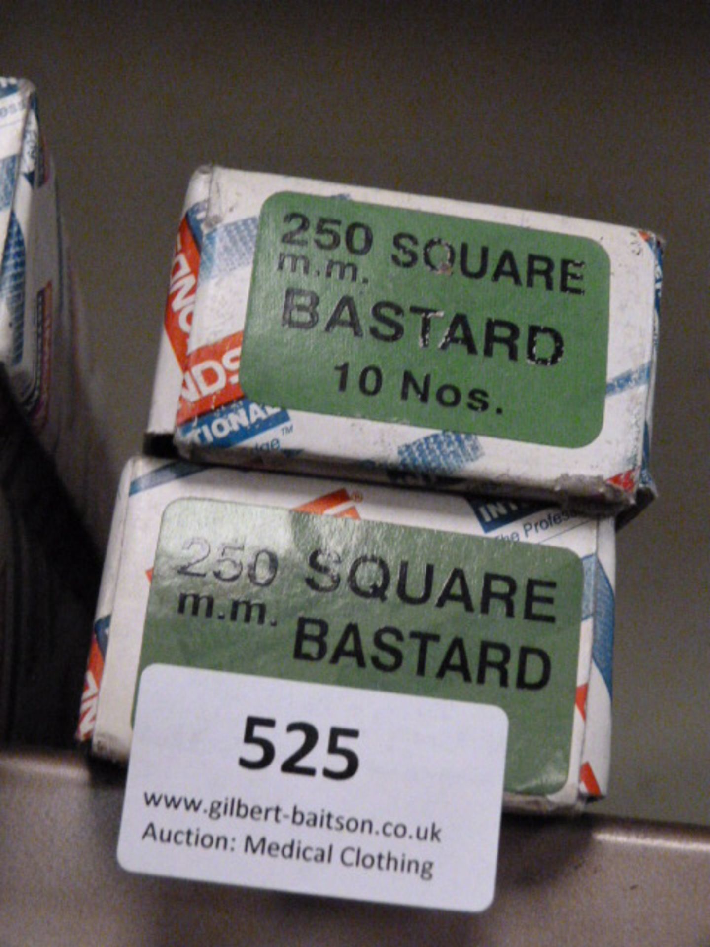 *Two Boxes of 10 250mm Square Bastard Files