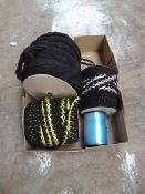 Four Rolls of Decorative Lingerie Lace and Ribbon
