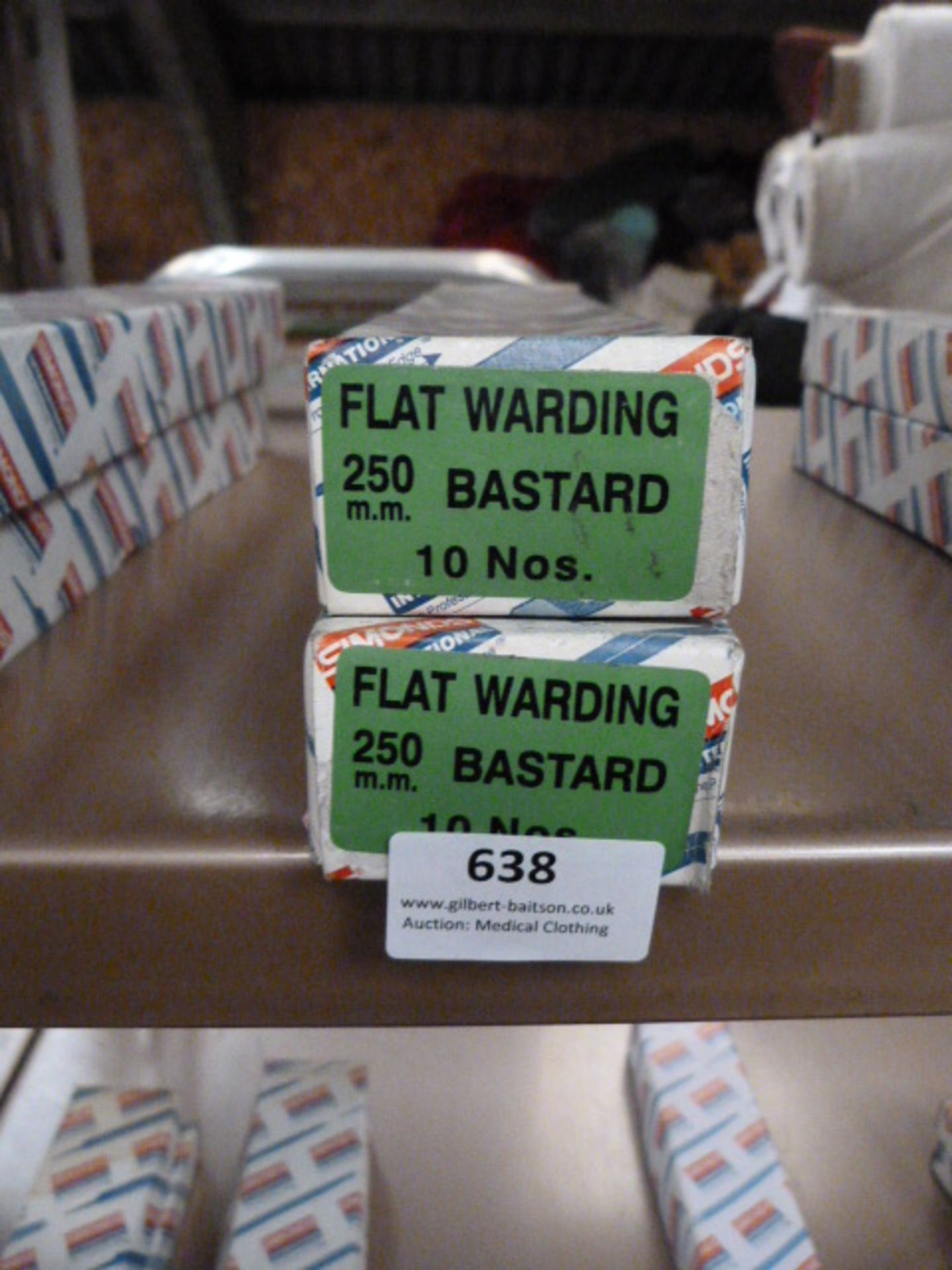 *Two Boxes of 10 250mm Flat Warding Bastard Files