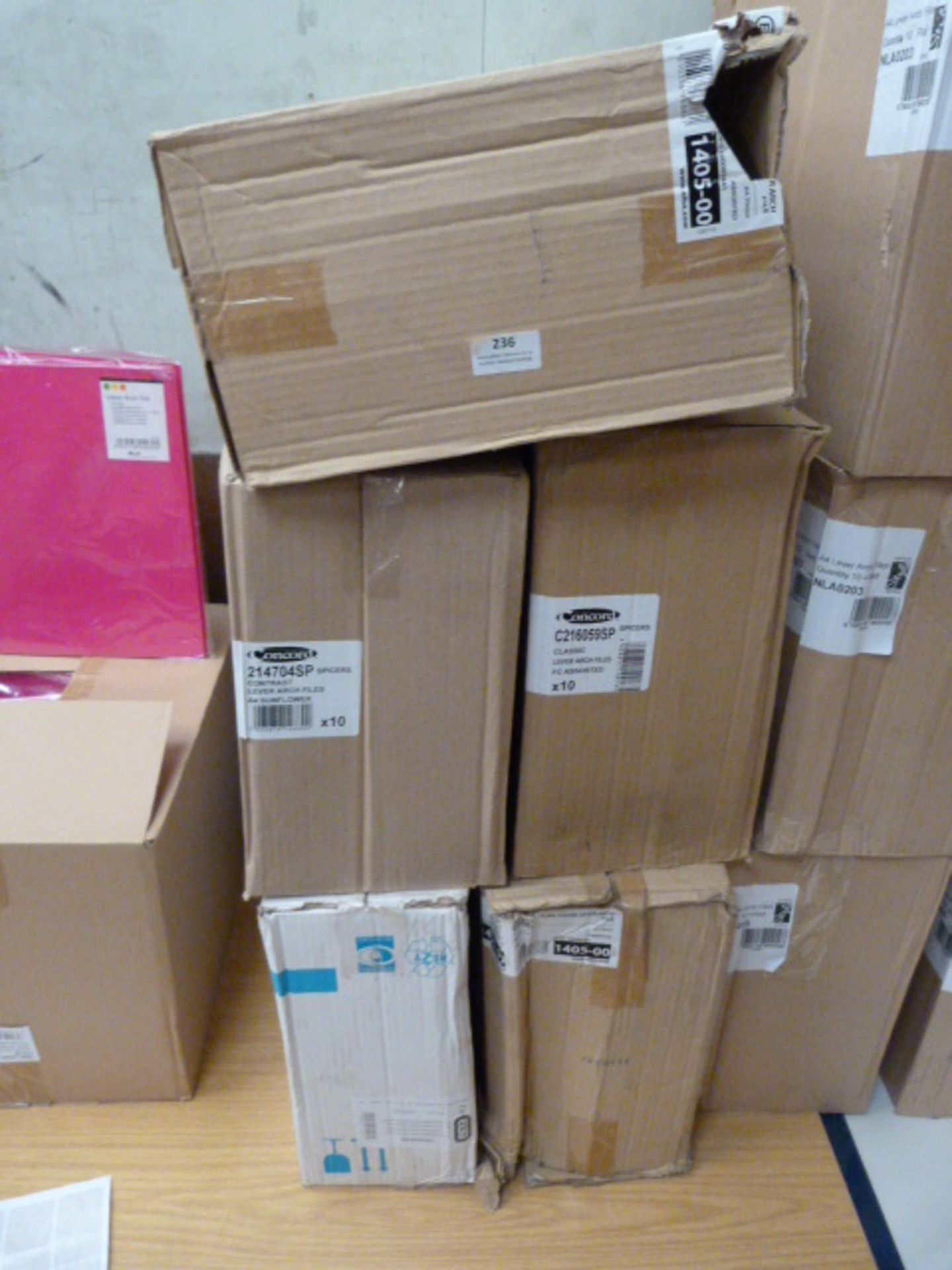 Five Boxes of Assorted Lever Arch Files