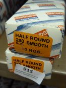 *Two Boxes of 10 250mm Half Round Smooth Files