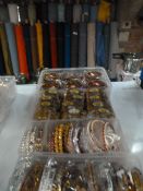 Four Trays of Asian Style Costume Jewellery Bracel