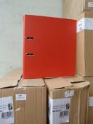 Three Boxes Containing Ten Lever Arch Files (Red)