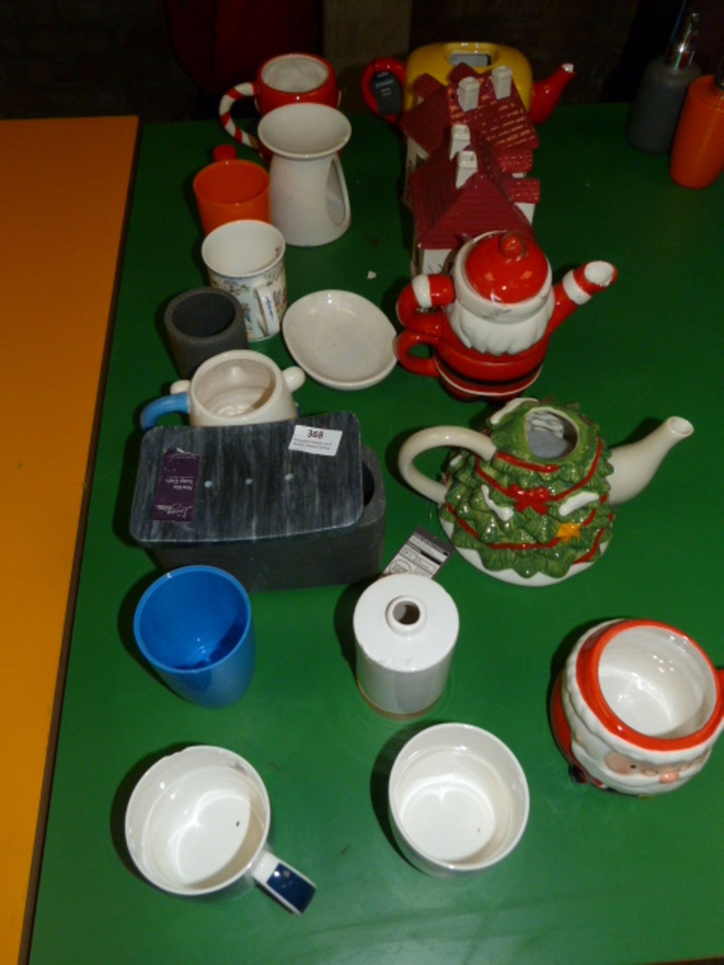 Assorted Festive Teapots, Commemorative Cups, etc.