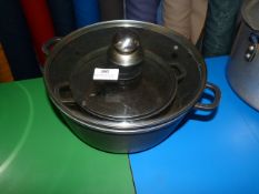 Large Cast Aluminium Pan with Glass Lid