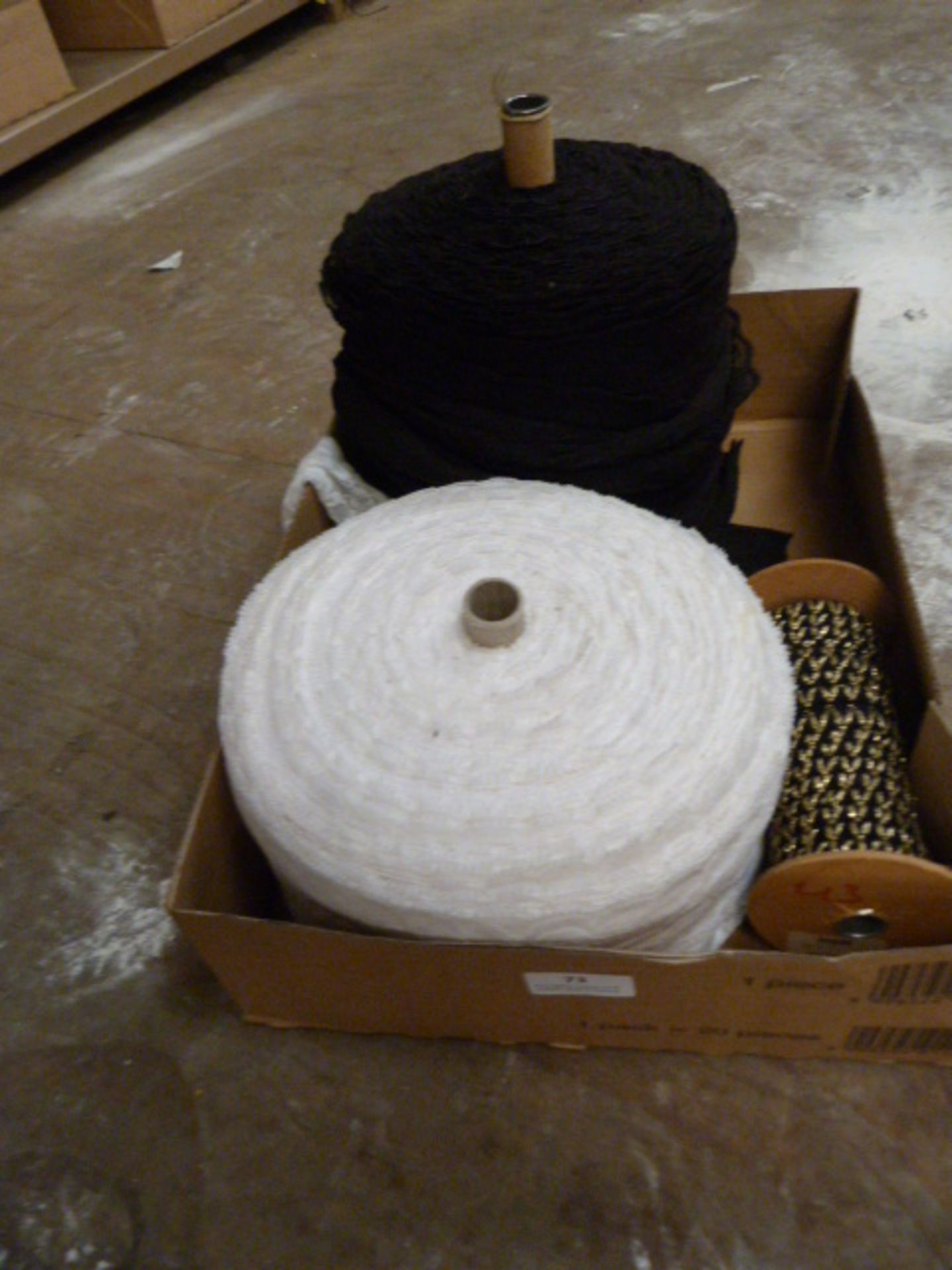 Three Rolls of Assorted Lace Edging and Decorative