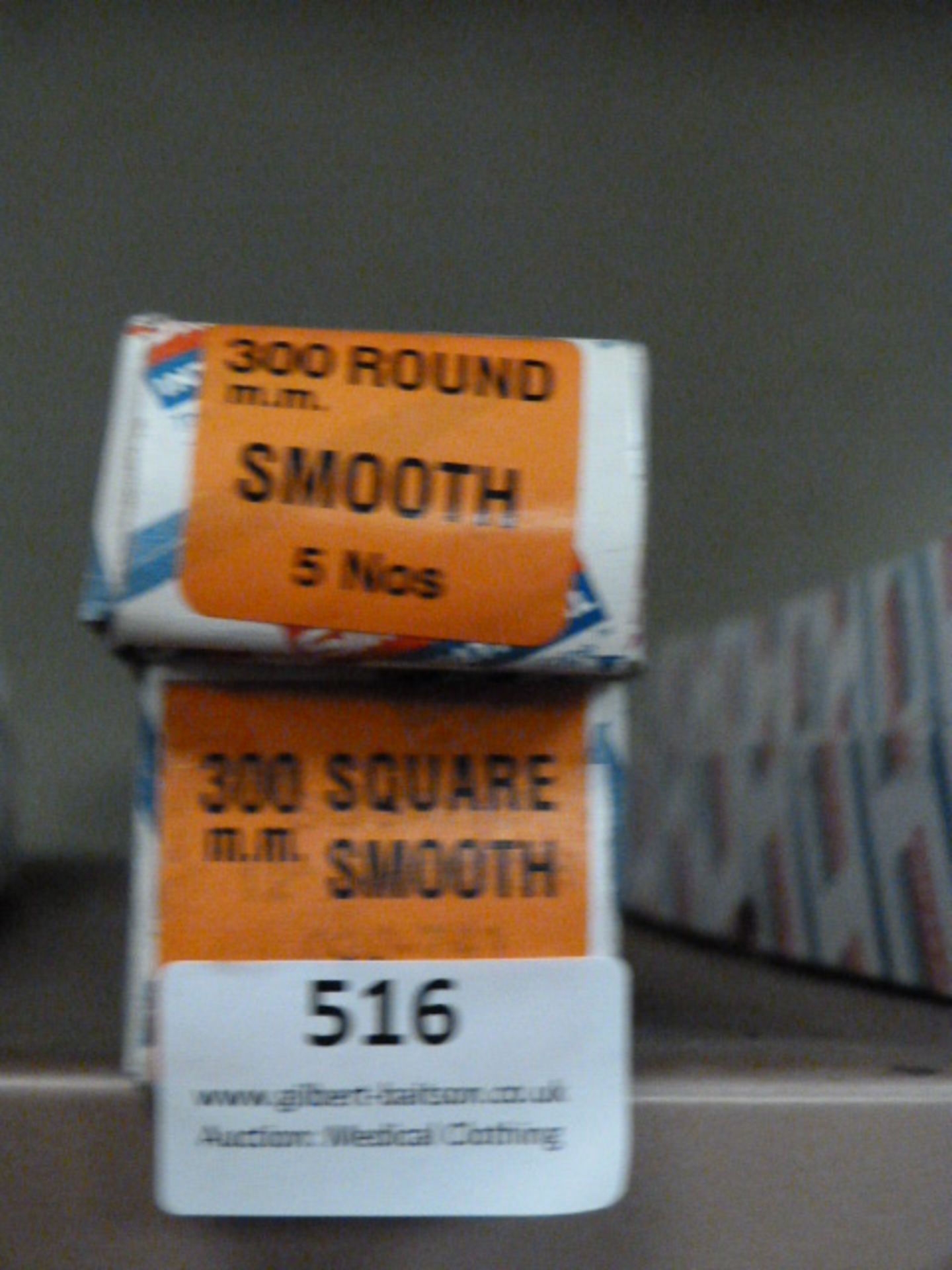 *Box of 5 300mm Round Smooth Files and a Box of 5