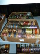 Two Boxes of Asian Style Costume Jewelry Bracelets