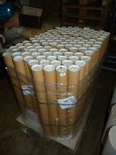 Pallet of 60 Pressel Cardboard Postage Tubes with