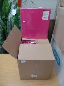 Box of Ten Lever Arch Folders (Pink)