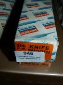 *Two Boxes of 10 200mm Knife Smooth Files