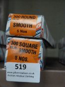 *Box of 5 300mm Round Smooth Files and a Box of 5
