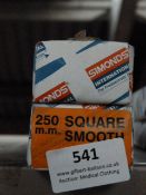 *Two Boxes of 10 250mm Square Smooth Files