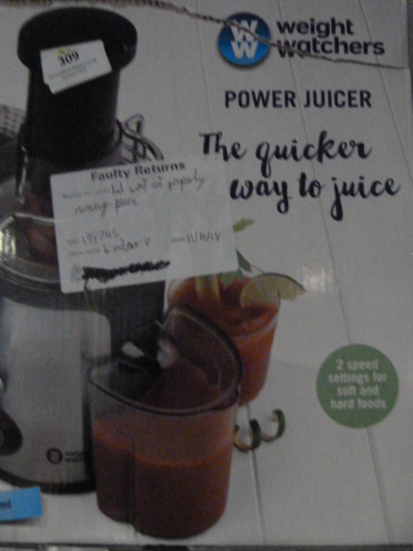 *Weight Watchers Power Juicer