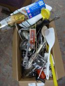 Box of Cutlery and Kitchen Utensils
