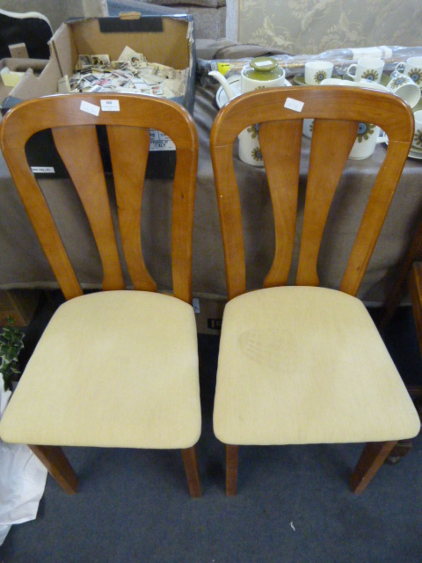 Pair of Walnut Dining Chairs