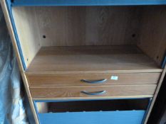 *Roll Top Office Cupboard with Drawers
