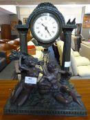 Bronze Effect Classical Mantel Clock