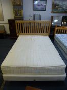 Hypo-Allergenic Double Mattress with Bed Base and