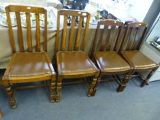 1930's Oak Dining Chairs