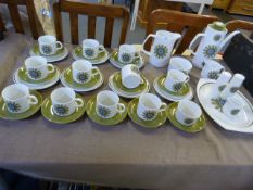 1960's J&G Meakin Coffee Service 39 Pieces