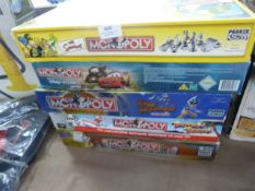 Collection of Five Assorted Monopoly Board Games