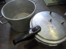 Pressure Cooker and a Large Cooking Pot