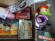 Box of Toys and Board Games